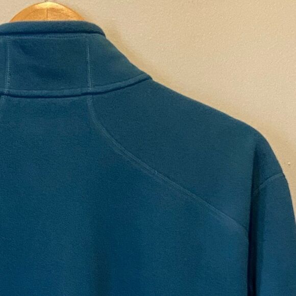 L.L. Bean Teal Blue Fleece Slightly Fitted Full Zip Jacket XL Reg - Picture 4 of 6